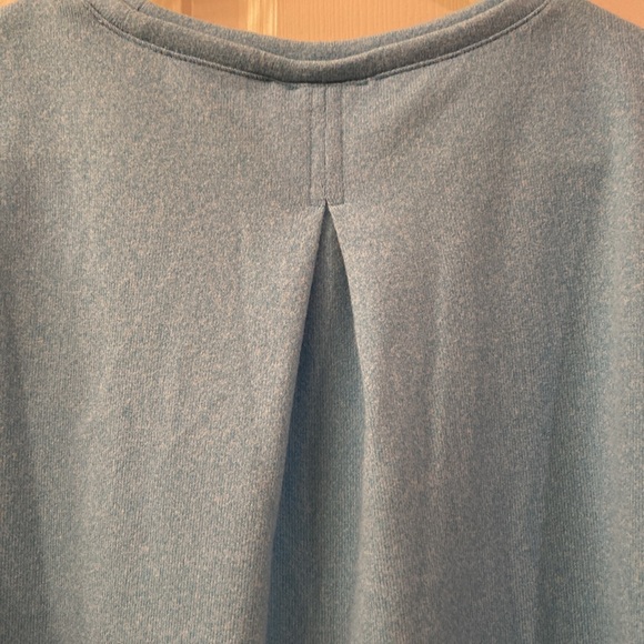 Talbots Sweatshirt Sweater Pullover Robin Egg Blue Pleated Back WM SZ M - Picture 10 of 12